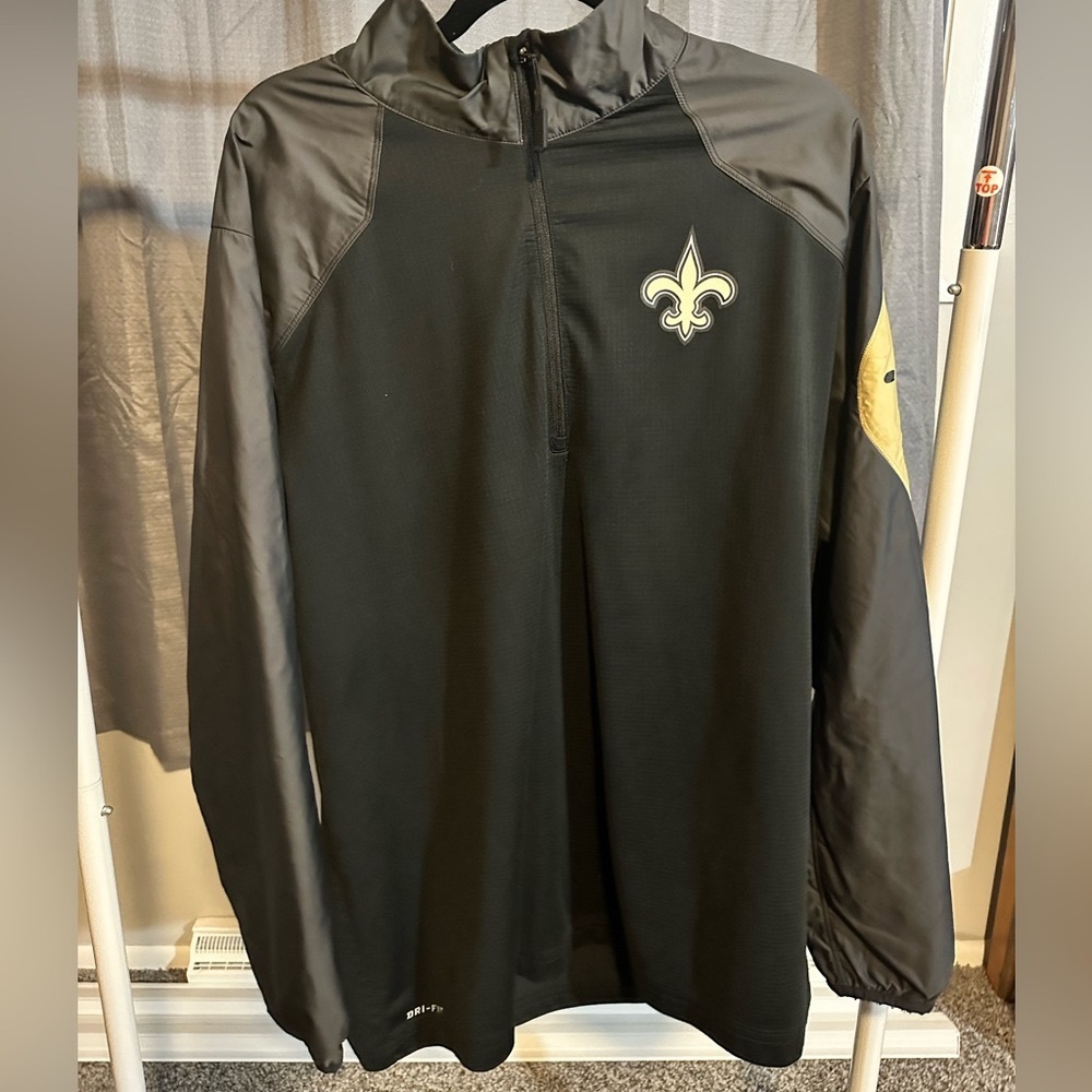 New Orleans Saints Nike OnField Apparel MEN’s XL 1/4 zip dri-fit